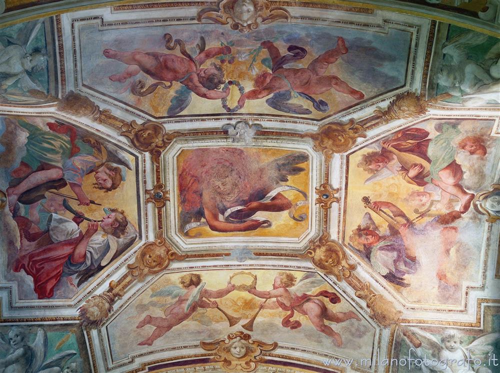 Sesto San Giovanni (Milan, Italy) - Ceiling of the apse of the Oratory of  Santa Margherita in Villa Torretta